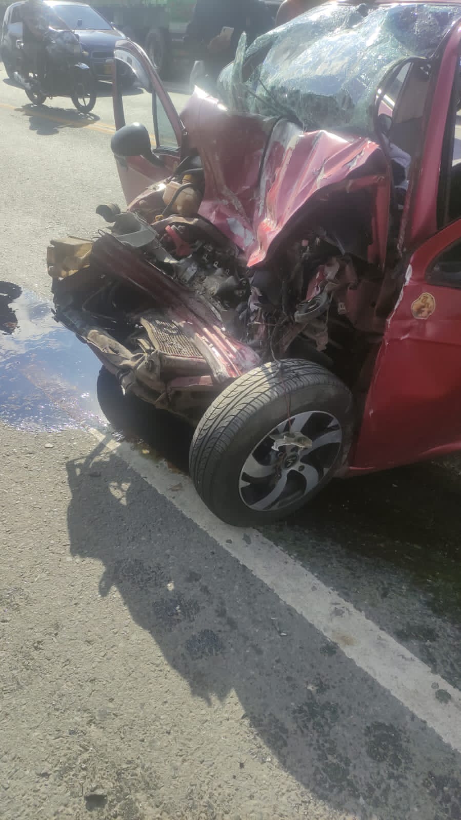 Trágico accidente en la vía Palmira - Candelaria deja dos muertos y cuatro heridos - Redes Sociales