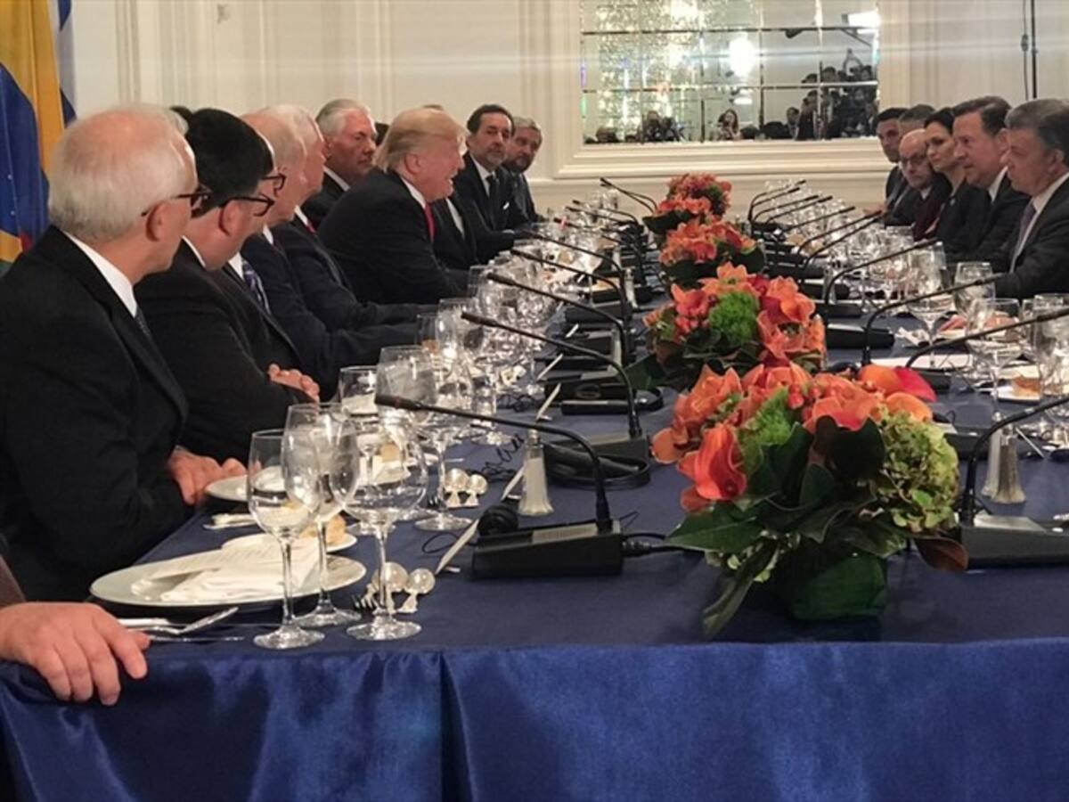 Inicia reunión entre Donald Trump y los mandatarios latinos