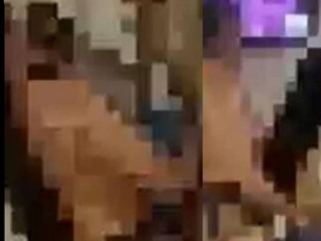 Captura de pantalla del video en discoteca de Guaduas