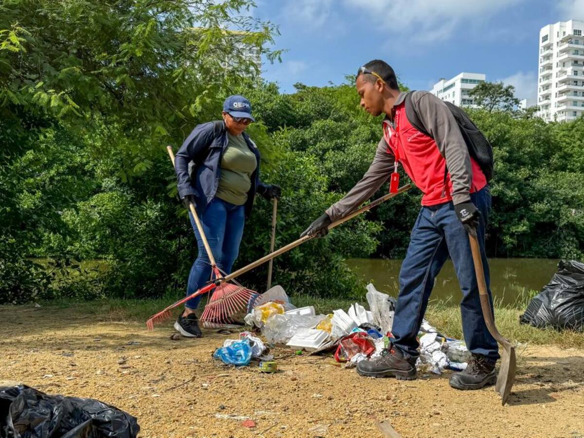 Veolia recolectó cerca de 10 toneladas de residuos en jornada de limpieza en la Avenida del Lago