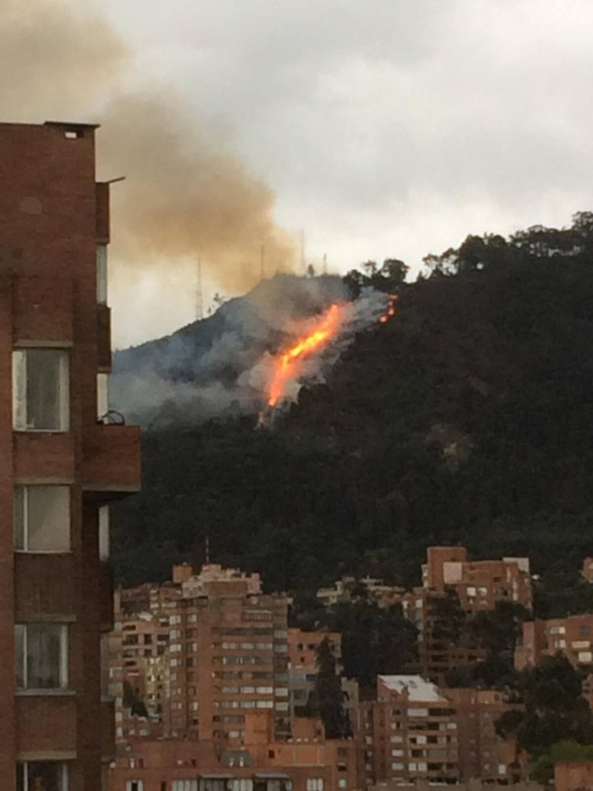 Luego de un gran incendio un barrio de invasión en Popayán quedo en cenizas.