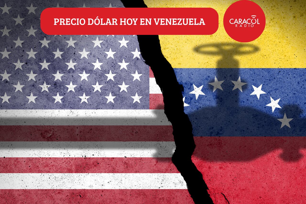 Imagen de referencia. Banderas de Venezuela y EE.UU.: Getty Images.