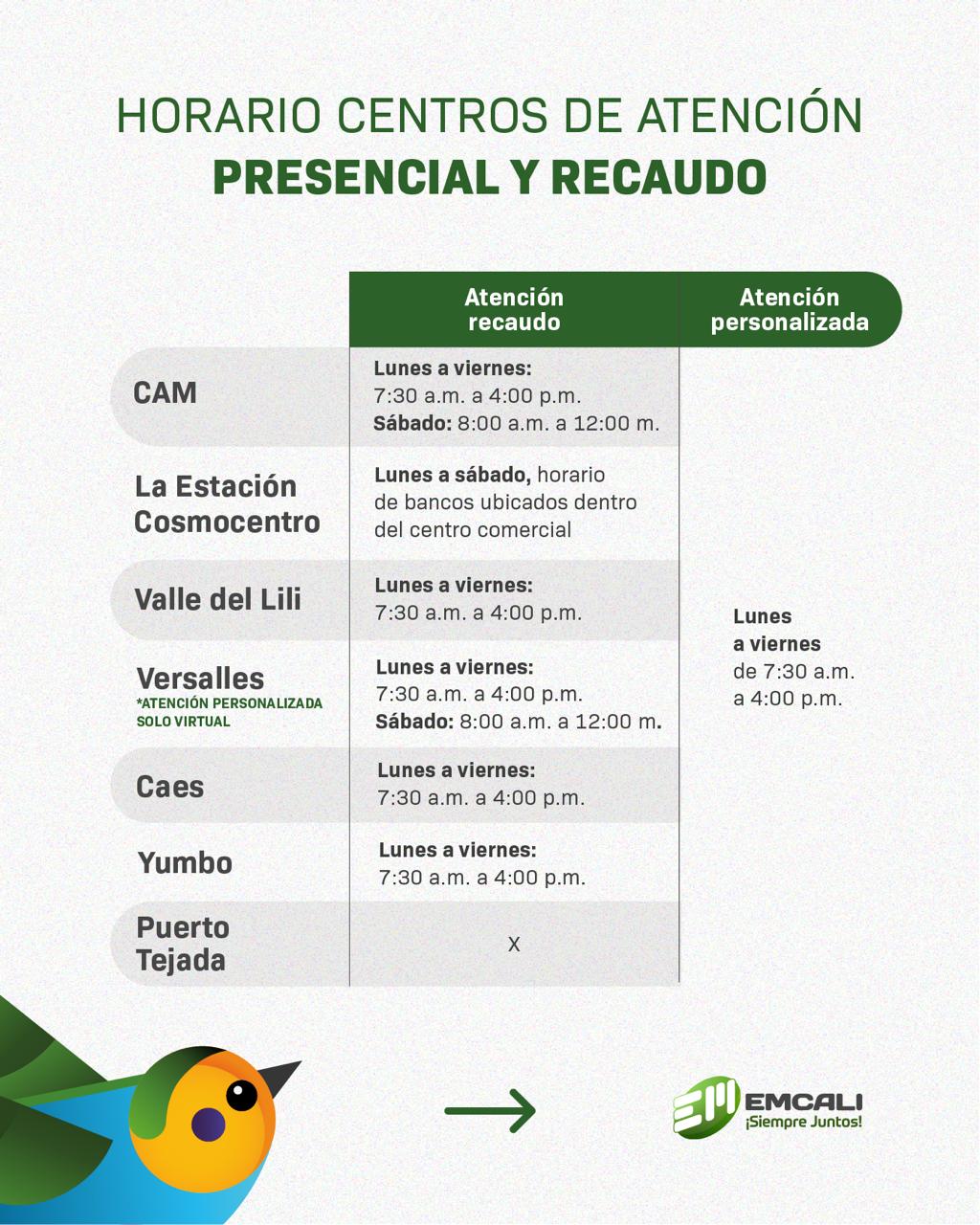 Puntos de atención.
