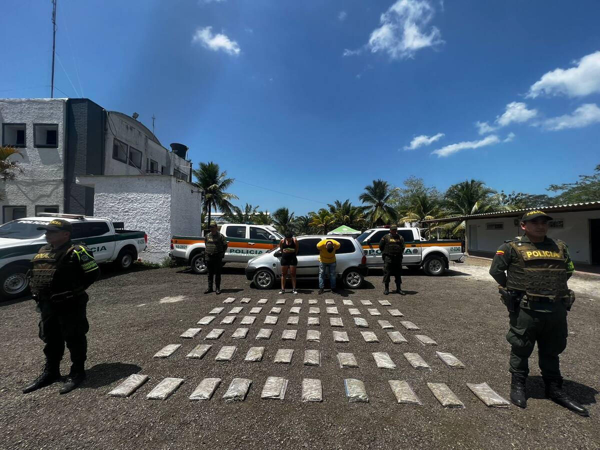 Por huir de un retén con marihuana, dos personas casi se accidentan en Urabá