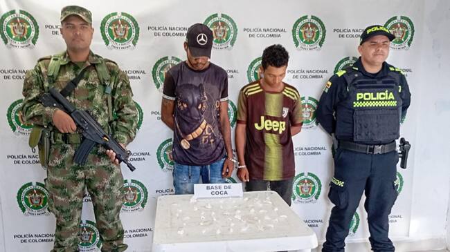 Dos hombres pretendían esconder droga dentro de sus pantalones en Cicuco, Bolívar
