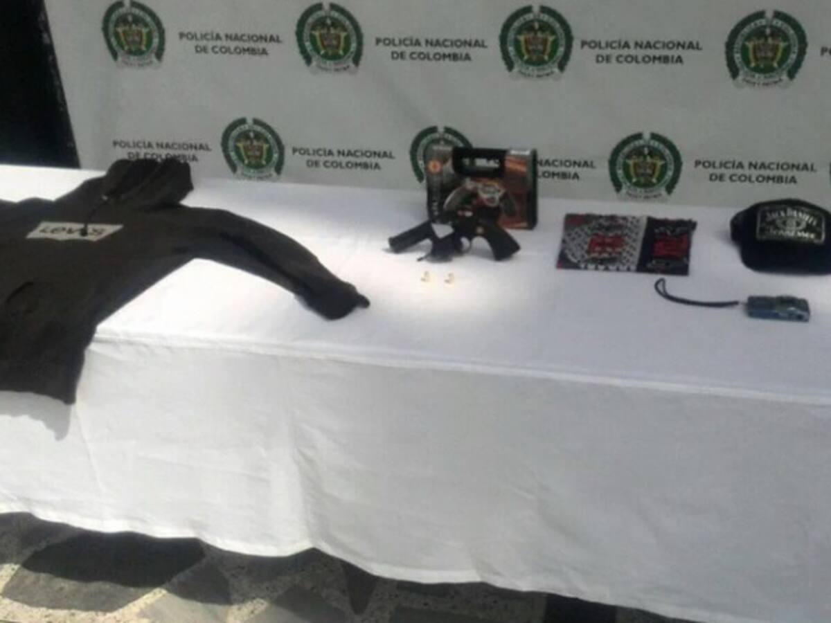 Arma utilizada en ataque al Esmad es de entrenamiento