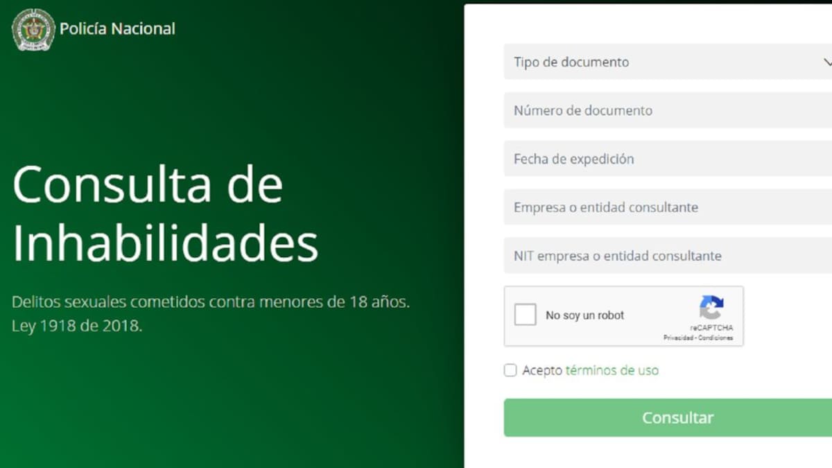 Policía habilitó consulta de antecedentes por delitos sexuales a menores