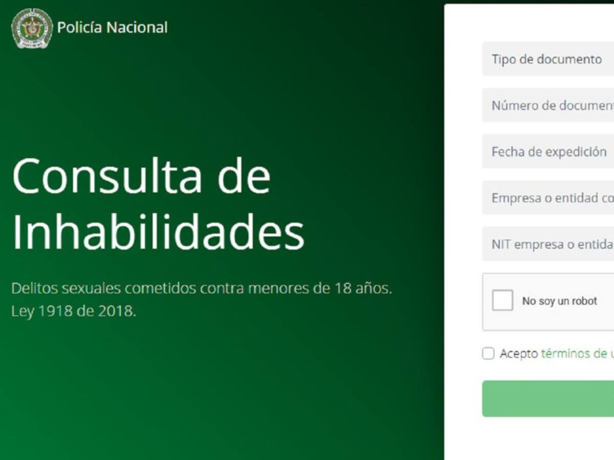 Policía habilitó consulta de antecedentes por delitos sexuales a menores