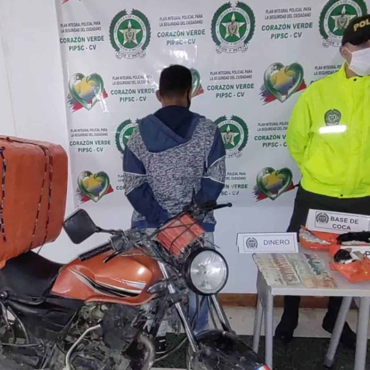 Capturan en Aguadas al Heladero transportando cocaína