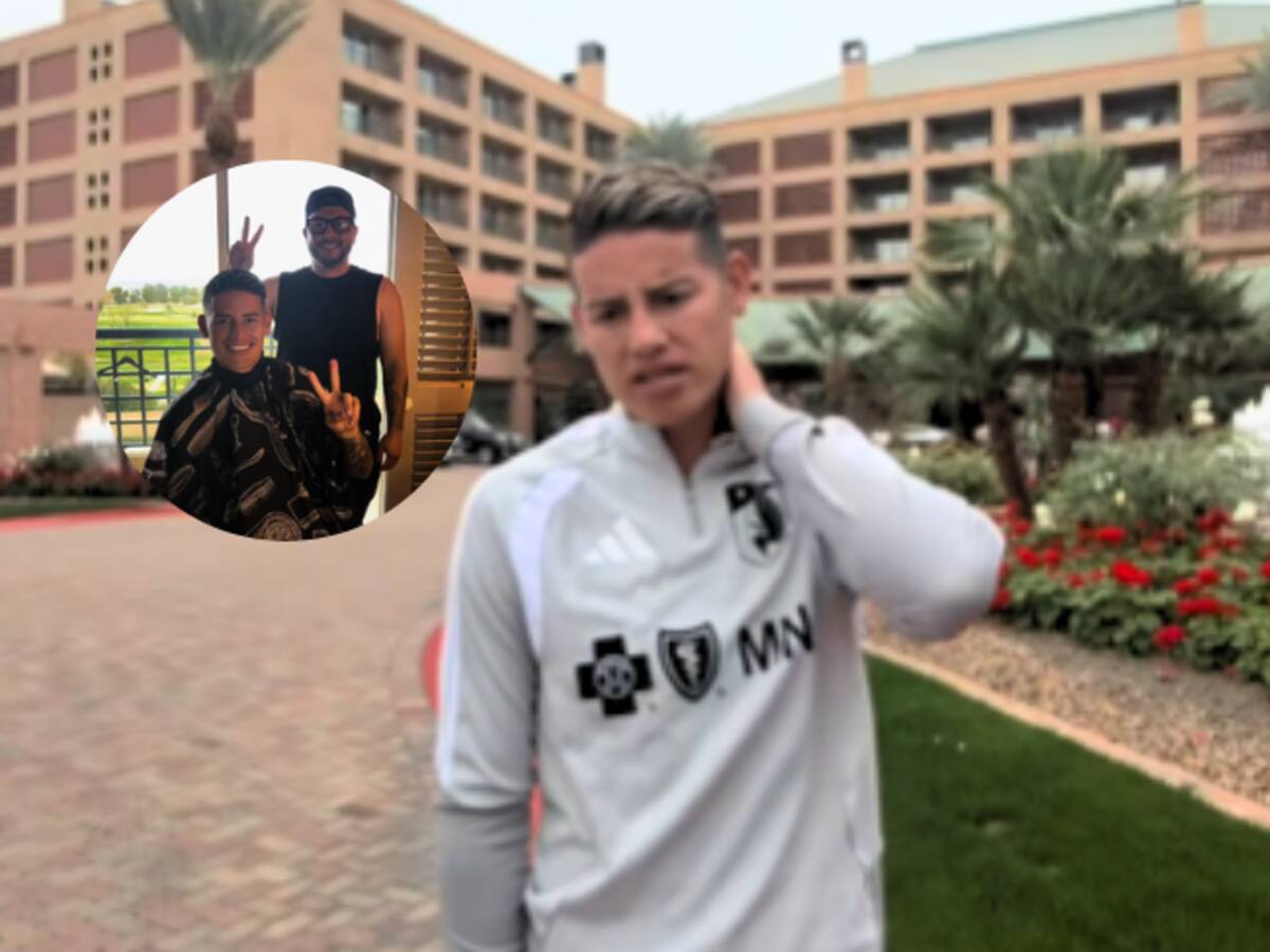 Emotivo encuentro entre James Rodríguez y uno de los barberos más conocidos de la MLS: véalo acá