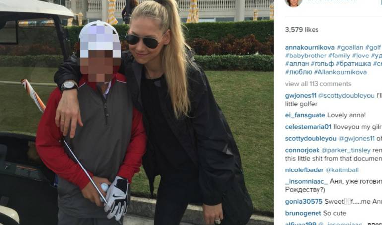 La foto de Anna Kournikova que ha desatado los rumores de boda.