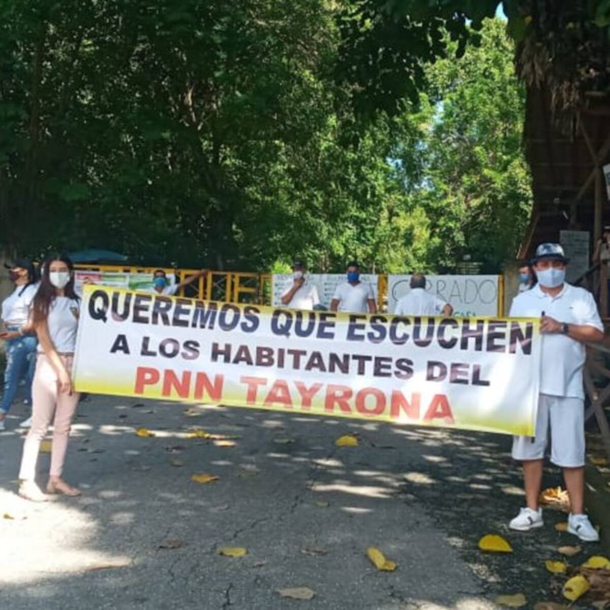 Protesta en el Parque Tayrona por inconformismo de operadores turísticos