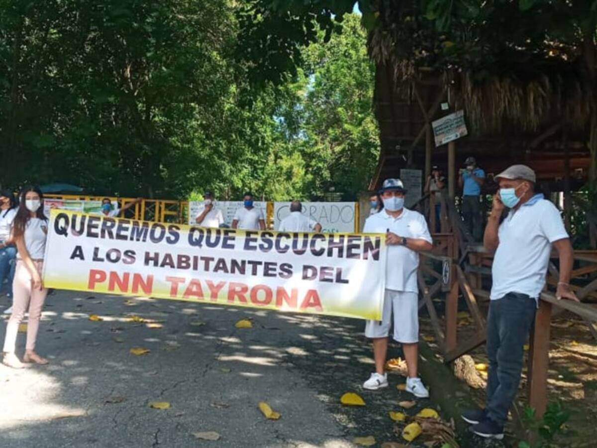 Protesta en el Parque Tayrona por inconformismo de operadores turísticos