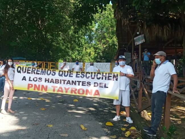 Protesta en el Parque Tayrona por inconformismo de operadores turísticos
