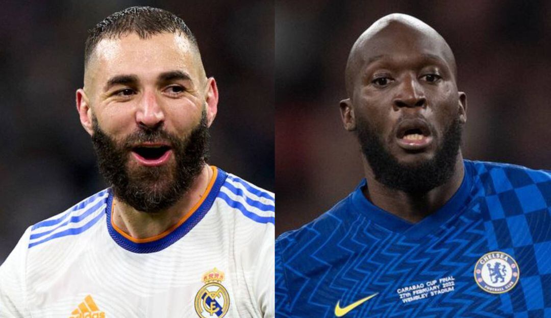 Karim Benzema y Romelu Lukaku