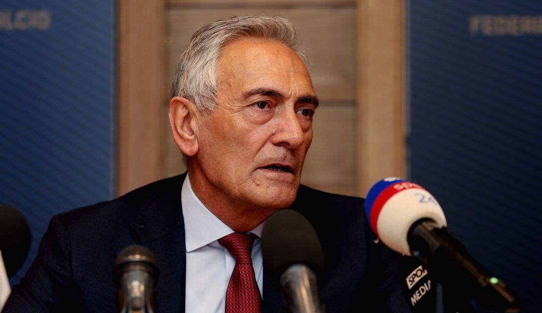 Gabriele Gravina, presidente de la Federación Italiana de Fútbol.