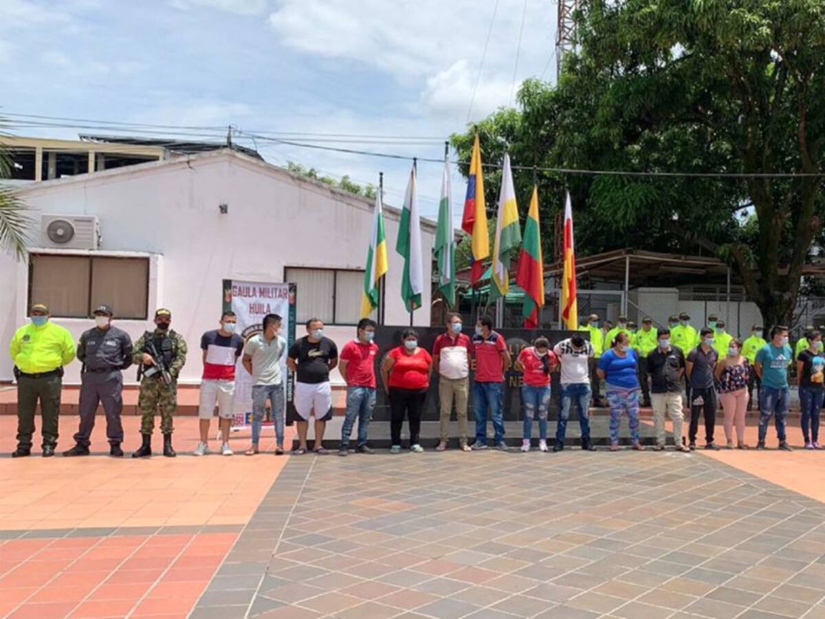 Desarticulan banda delincuencial en Neiva denominada “Gancho Rolo”