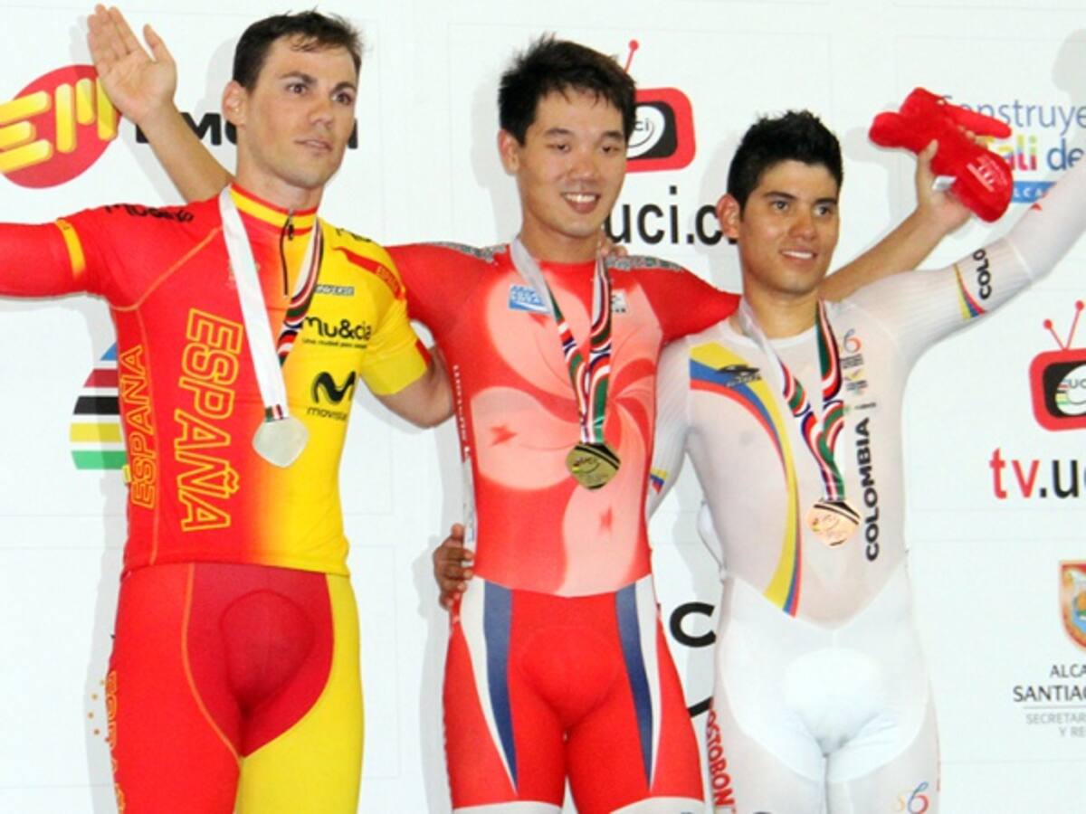 Edwin Ávila, medalla de bronce en la Copa Mundo de Ciclismo