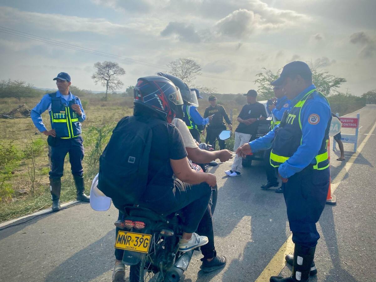 ‘Piques ilegales’ en Turbaco dejan 30 motos inmovilizadas