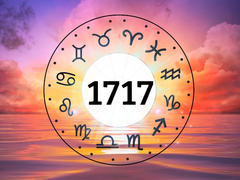 Rueda del zodiaco con el número 1717 (Getty Images)