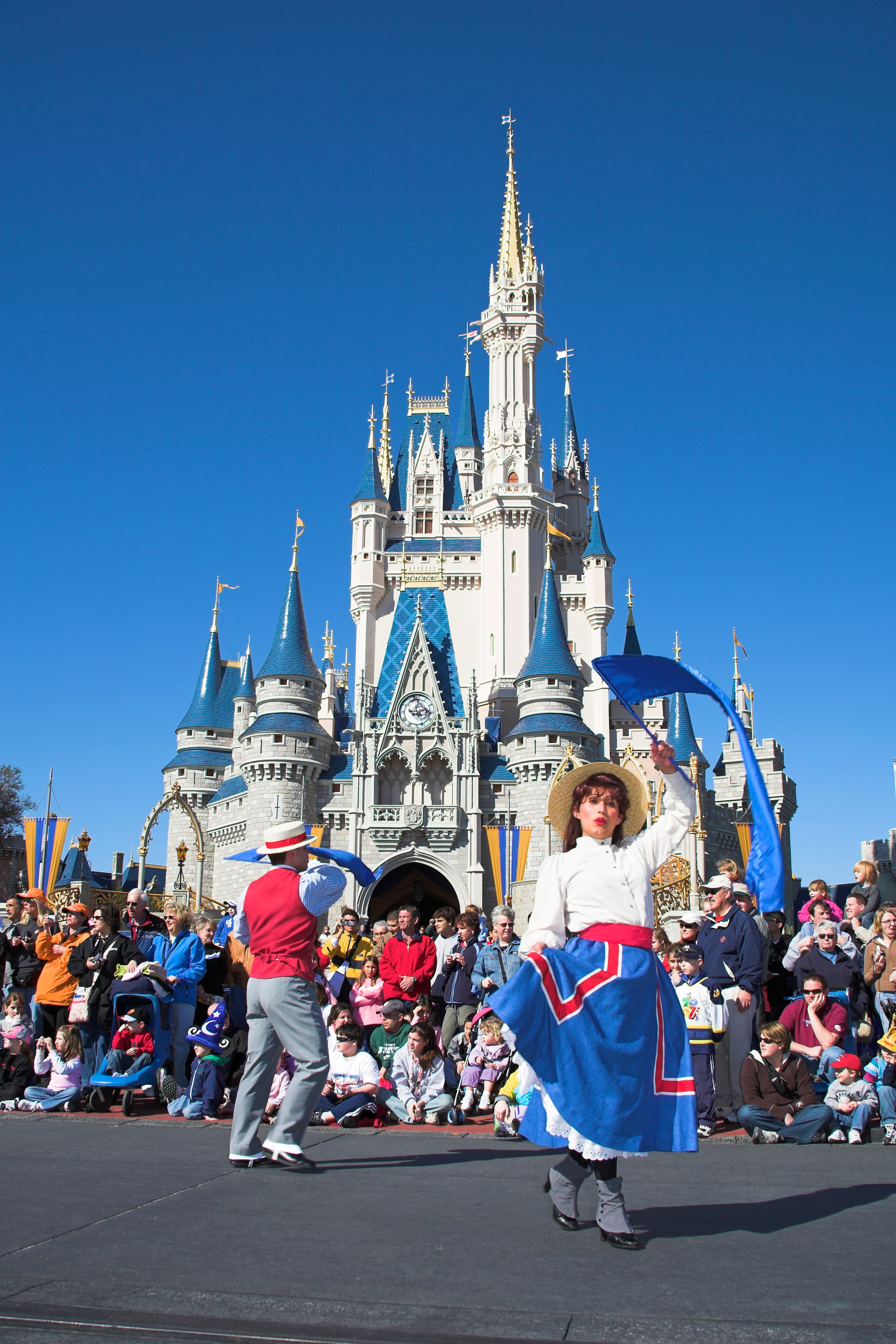Así se ve el castillo gigante de Disney World, Orlando, Florida (Crédito: Getty Images)