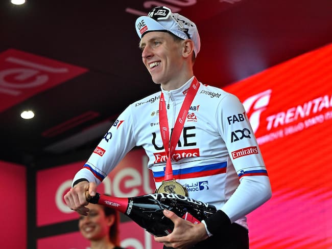 Tadej Pogačar, líder y ganador de la segunda etapa del Giro de Italia / EFE