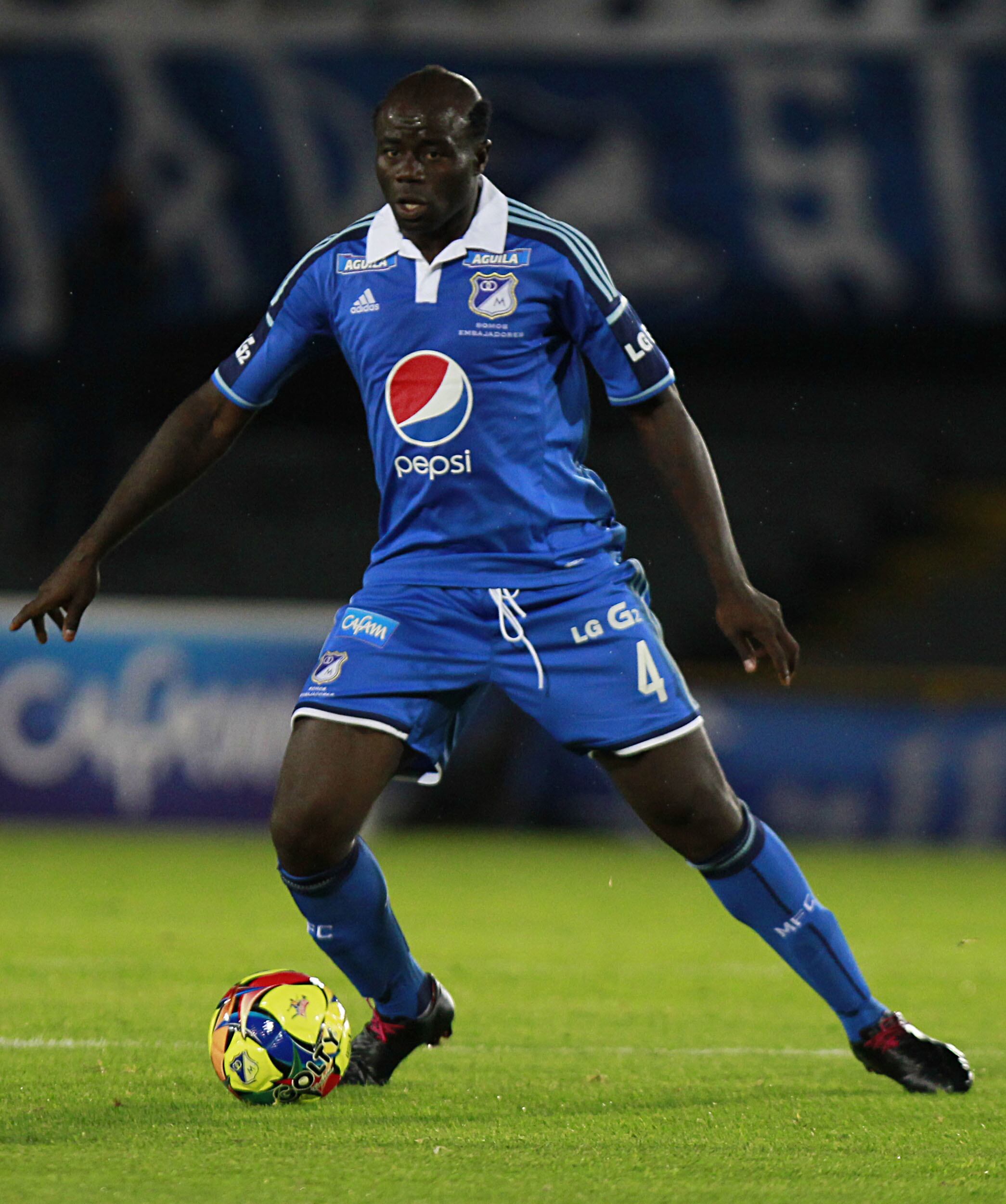 Modeste M'bami en su paso por Millonarios.  (FOTOS COLPRENSA  RAÚL PALACIOS).