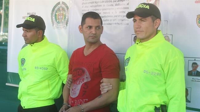 Gerardo Aguilar, alias ‘Lalo’, de 34 años de edad, quien sería el principal cabecilla en el Área Metropolitana de Cúcuta . Foto: Cortesía/ Policía metropolitana de Cúcuta.