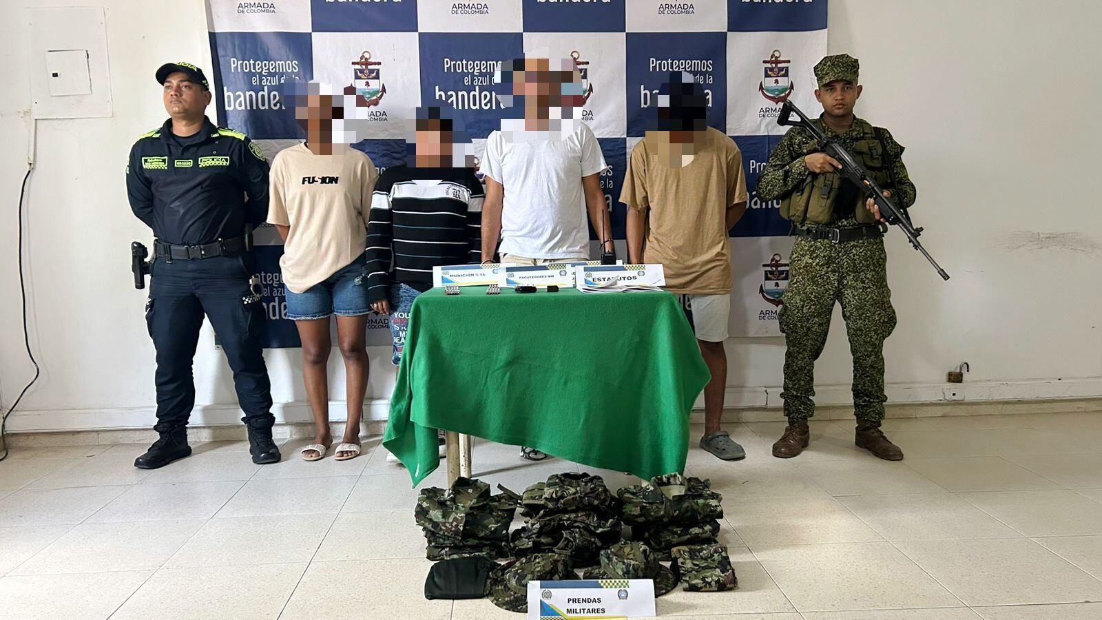 17 presuntos integrantes del Clan del Golfo fueron capturados en El Carmen de Bolívar