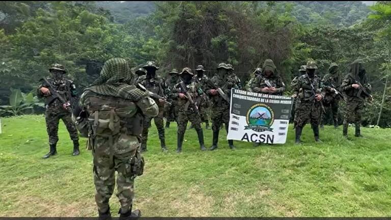 Gobierno cierra espacio de diálogo con las Autodefensas Conquistadoras de la Sierra Nevada. Foto: suministrada.