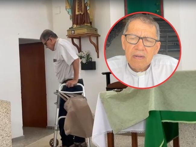 Padre Diego Díaz Sierra, paciente afiliado a la Nueva EPS en Montería.