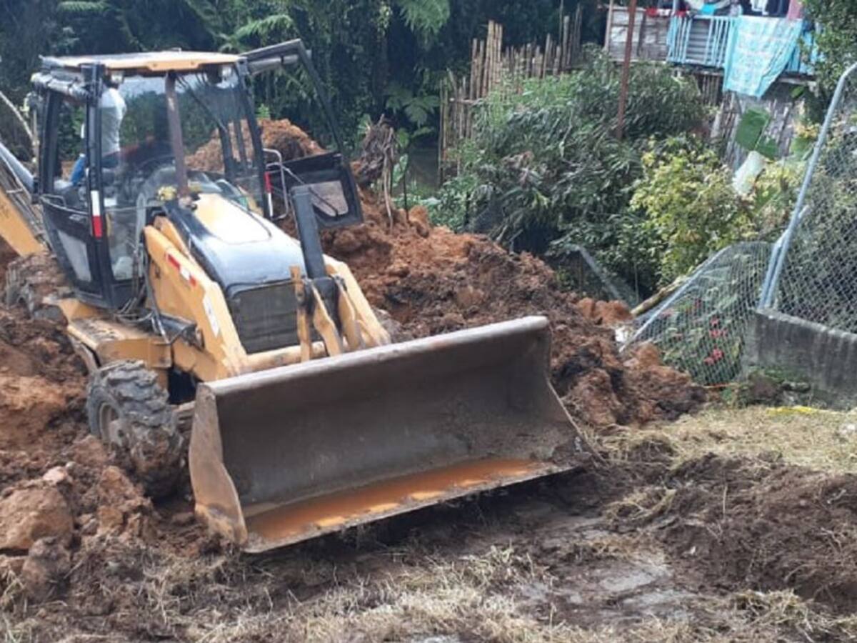 Obras de mitigación para zona del desastre en Chinchiná