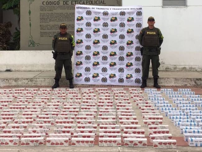 Incautan 40.000 cajas de cigarrillos de contrabando en Magangué
