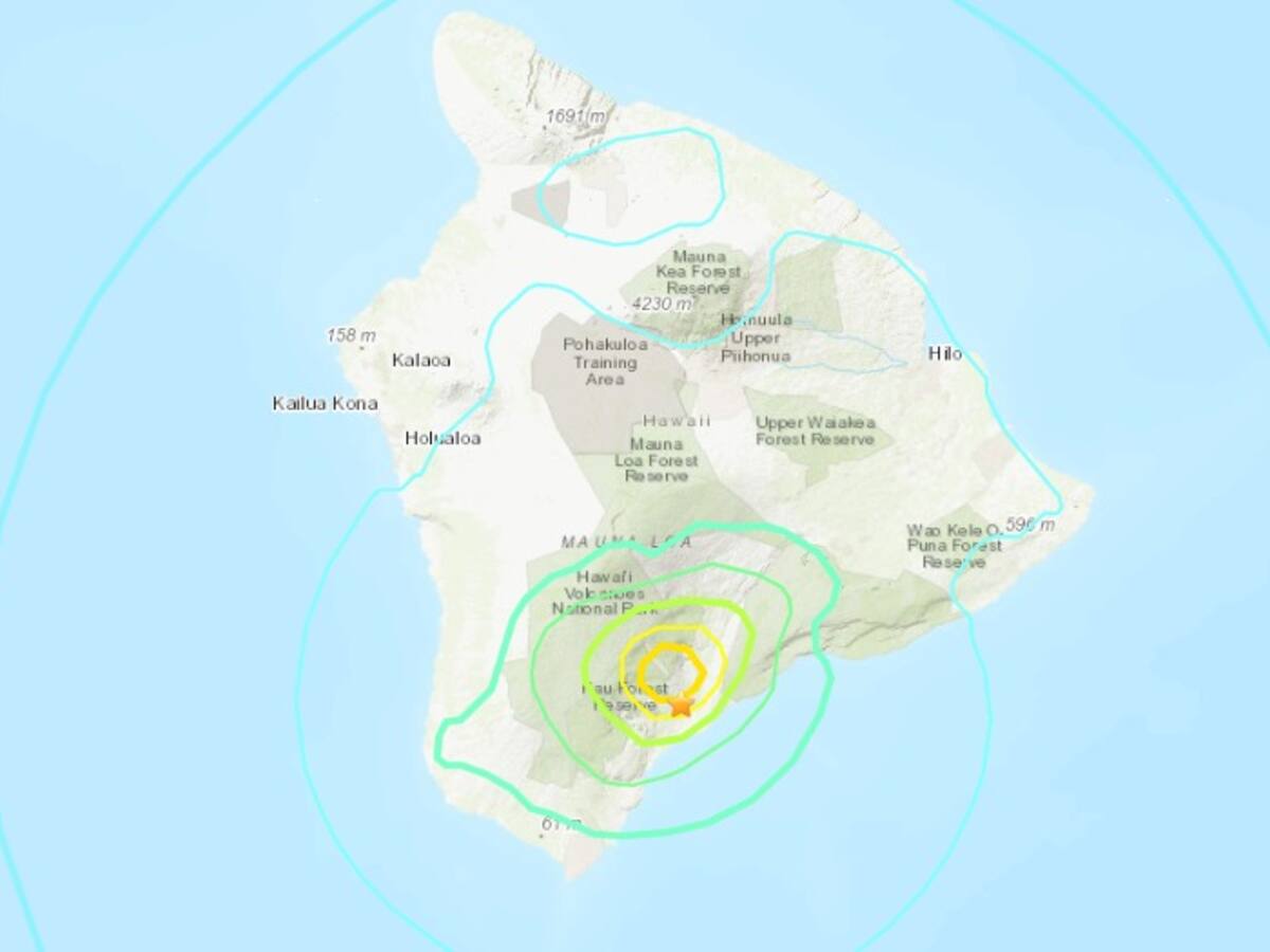 Terremoto de magnitud 5,7 sacudió al archipiélago de Hawái
