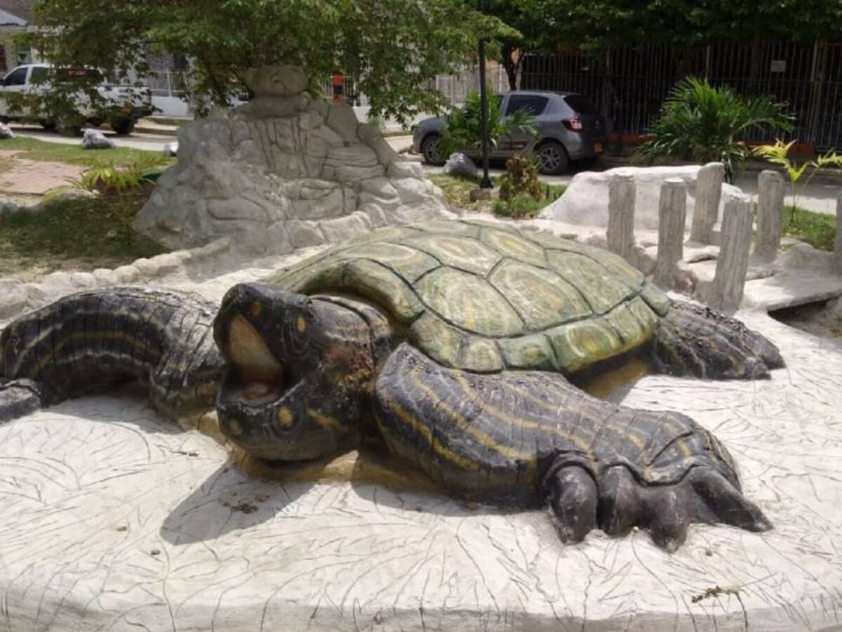 Villa Rosita, el barrio que utiliza escombros para esculturas en Cartagena