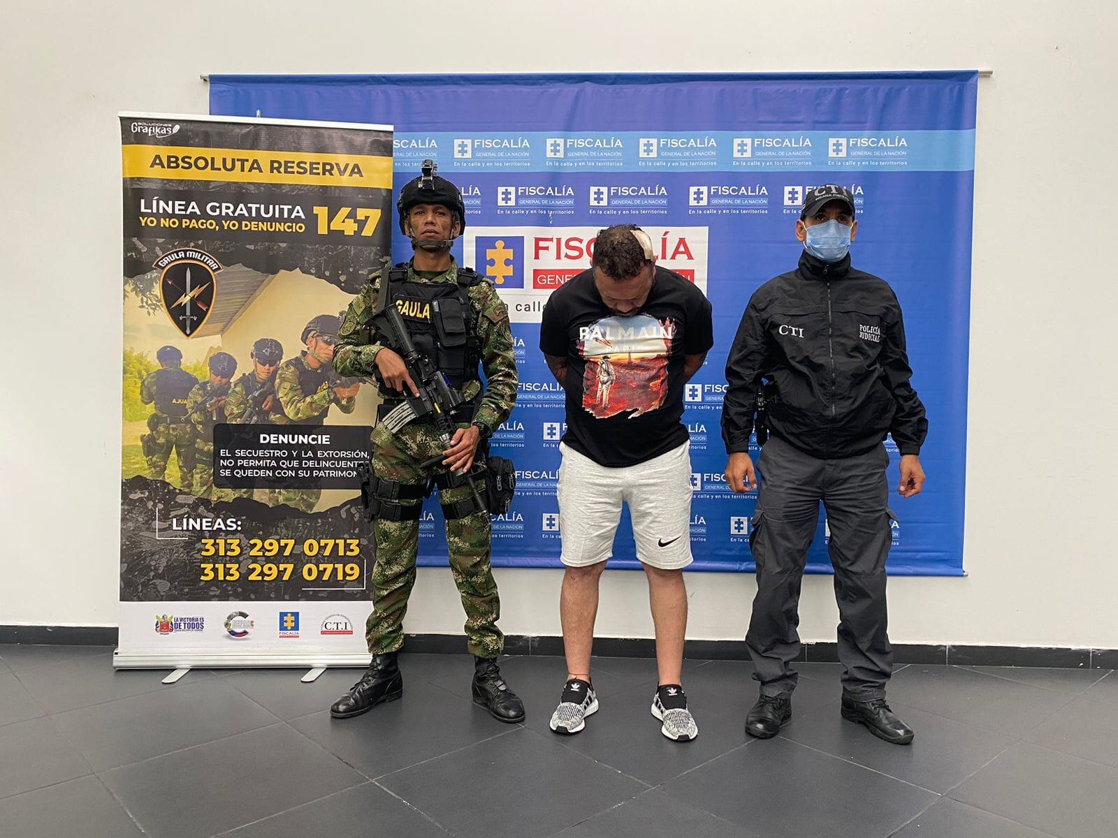 122 Personas capturadas por el delito de extorsión en el eje cafetero en 2023 Foto: Cortesía Octava Brigada