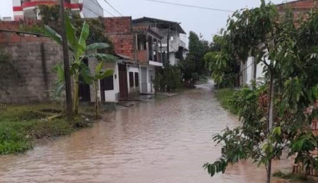Las lluvias dejaron afectaciones en el municipio de Armero Guaybal. 