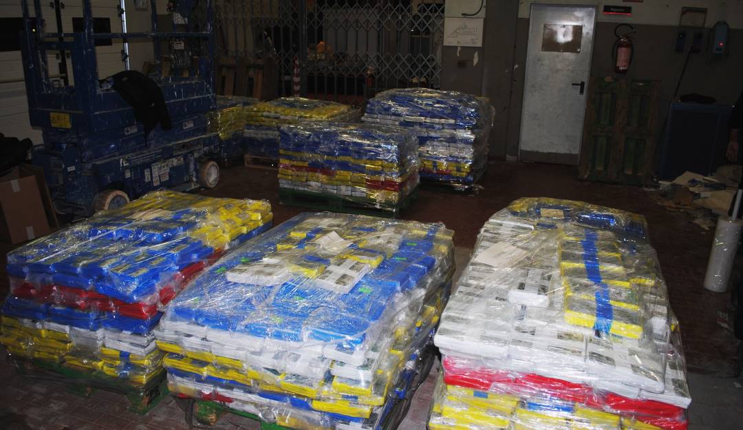 Incautación de drogas en Italia.               Foto: Getty 