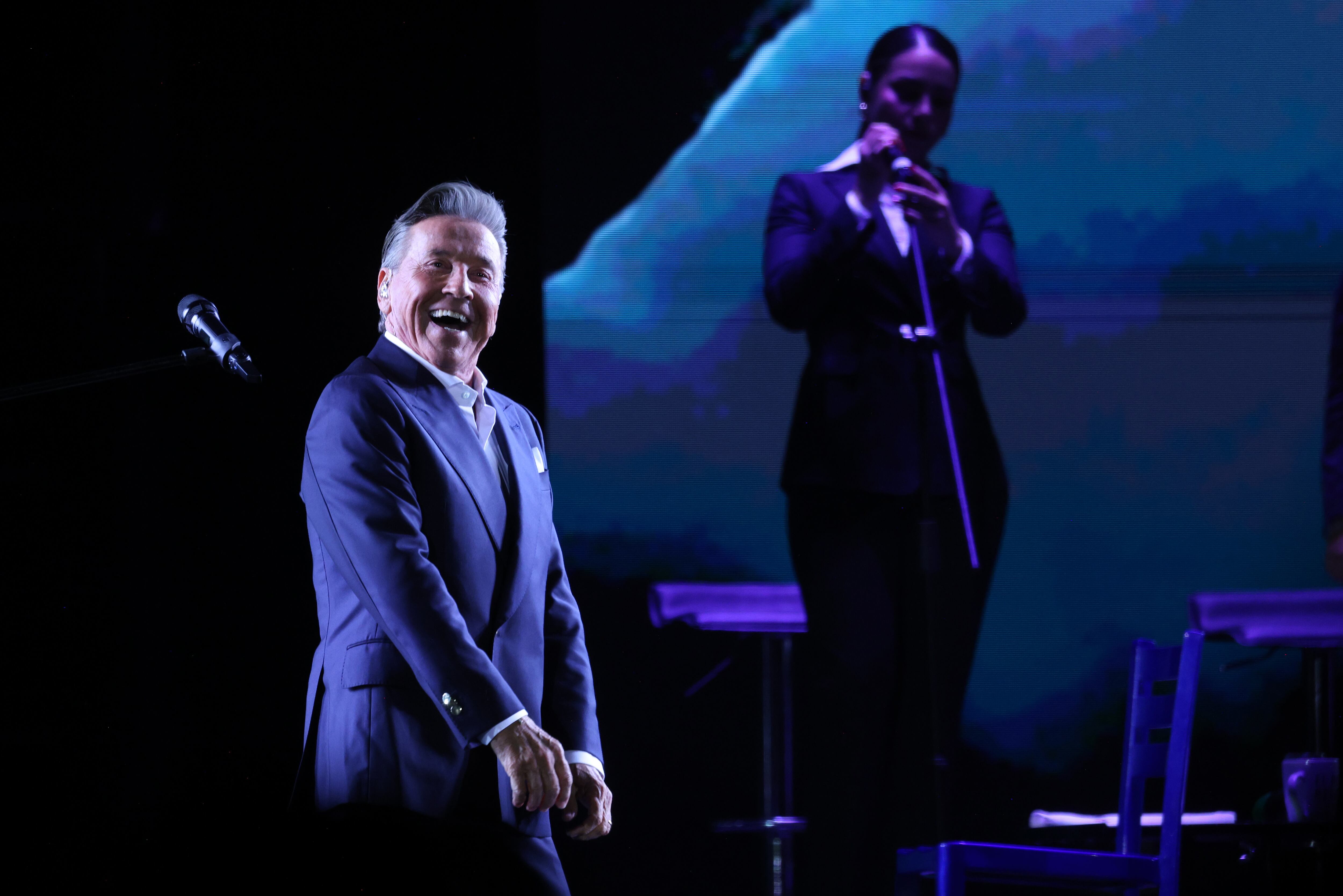 QUITO, ECUADOR - MAY 21: Singer Ricardo Montaner performs during his El Ultimo Regreso World Tour 2026 at Coliseo General RumiÒahui on May 21, 2026 in Quito, Ecuador. (Photo by Franklin Jacome/Agencia Press South/Getty Images)