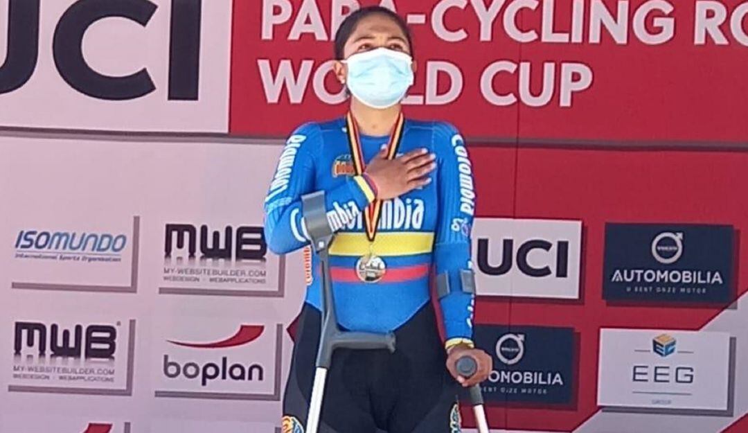 Carolina Munevar, medalla de oro en la Contrarreloj Individual clase C2