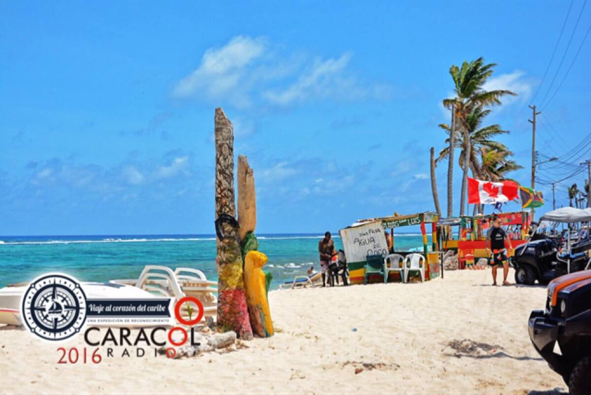 Los periodistas de Caracol Radio se dejaron cautivar por el paisaje sanandresano