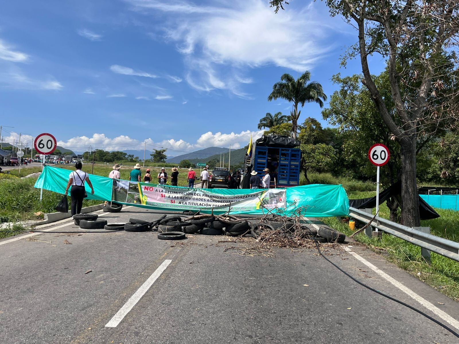 Paro campesino en Norte de Santander. / Foto: Caracol Radio Cúcuta.