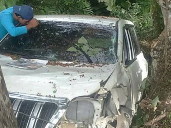 Ileso alcalde de planadas, Tolima, tras sufrir accidente de tránsito