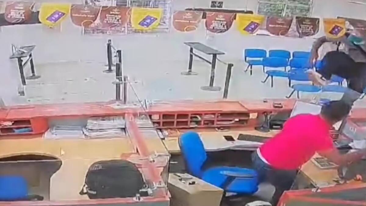 Dos hombres armados lideraron “taquillazo” en Banco Agrario de San Estanislao de Kostka