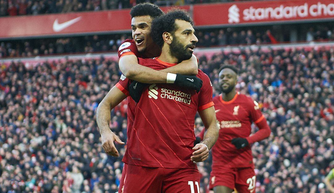 Mohamed Salah y Luis Díaz continuarán juntos en el Liverpool la próxima temporada.