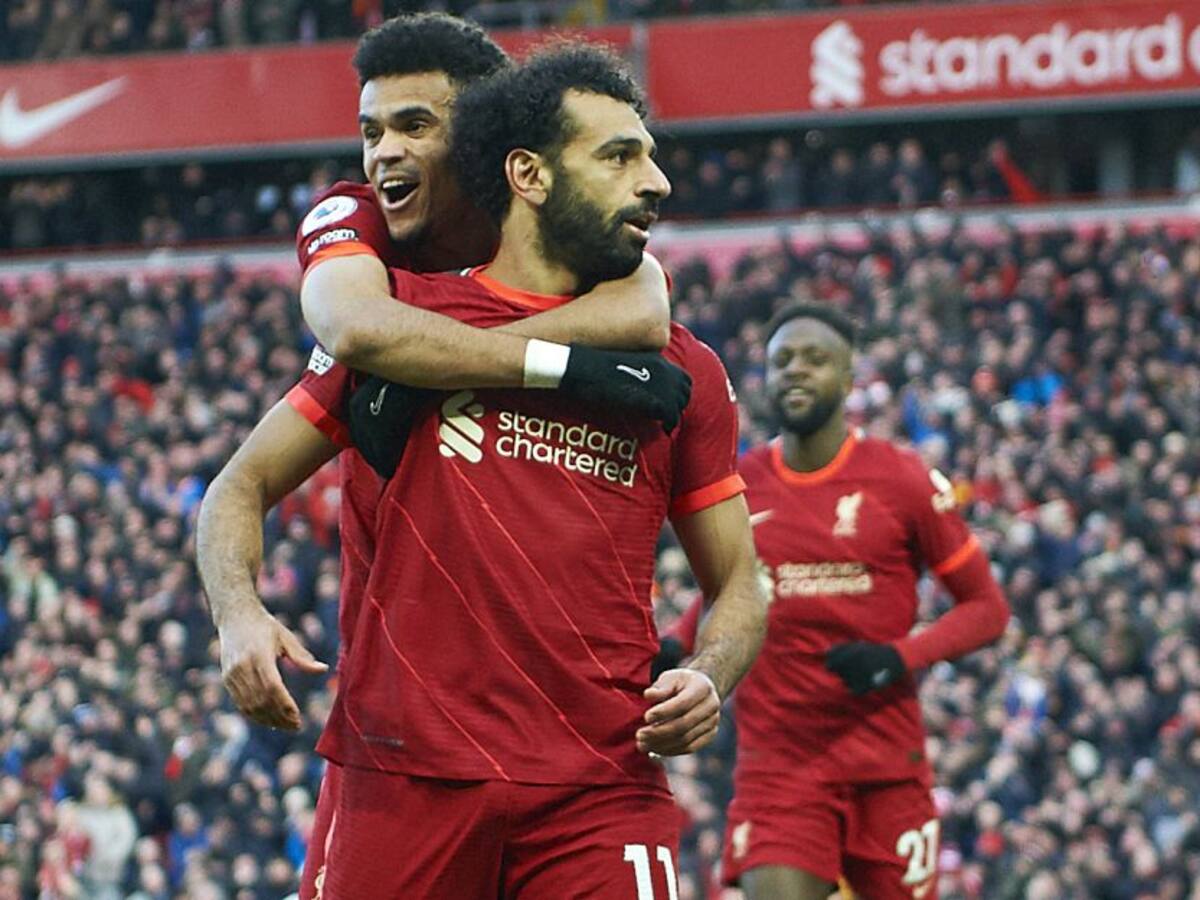Luis Díaz recibió una buena noticia: Mohamed Salah renovó con Liverpool