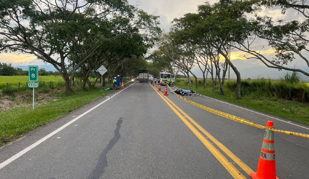 Accidente de tránsito vía Ibagué - Alvarado