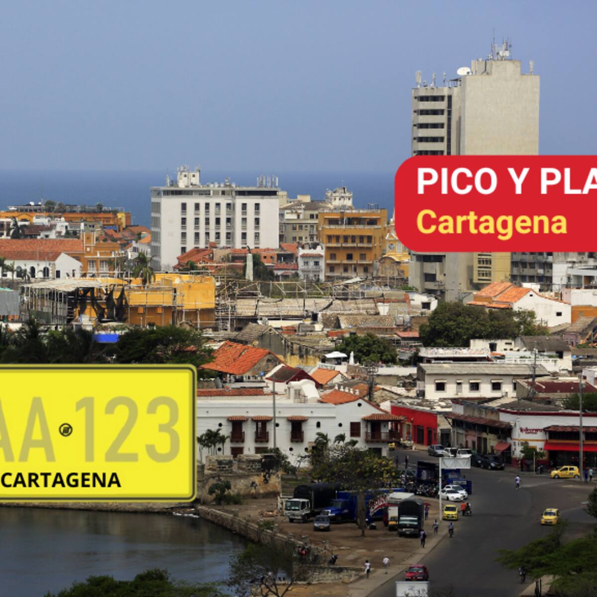 Este es el pico y placa en Cartagena para motos y particulares del 25 al 31 de marzo del 2025