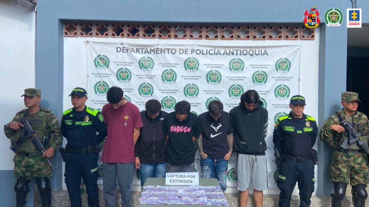 A la cárcel fueron enviadas cinco personas señaladas de extorsionar a un hombre en Guarne