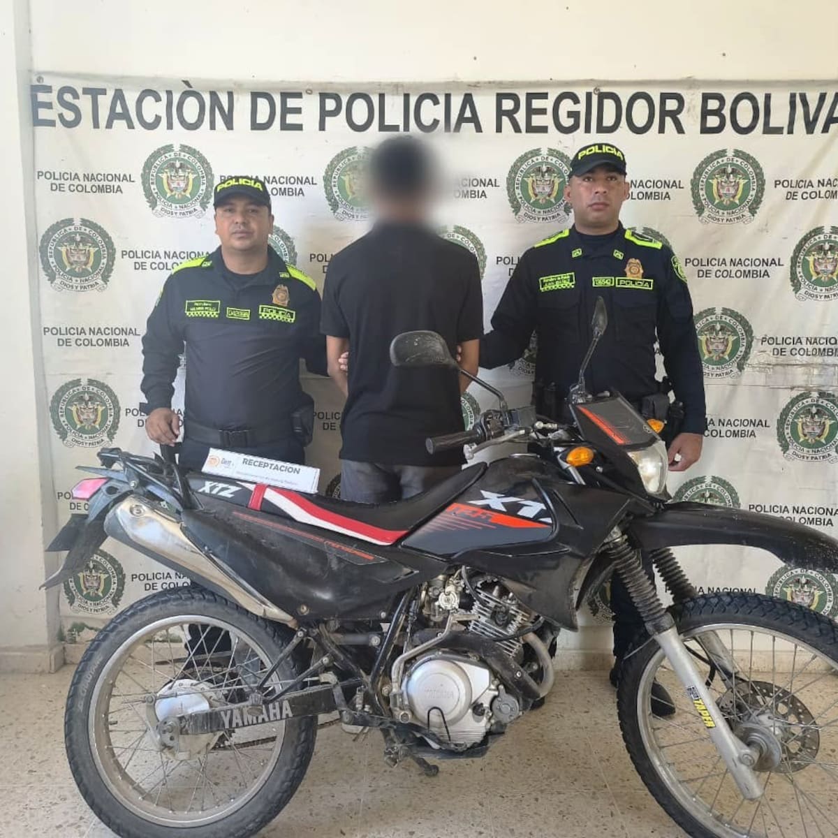 Recuperan motocicleta en Regidor, sur de Bolívar, y captura a un hombre por receptación